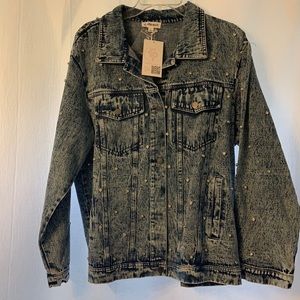 Jewel Studded Jean Jacket